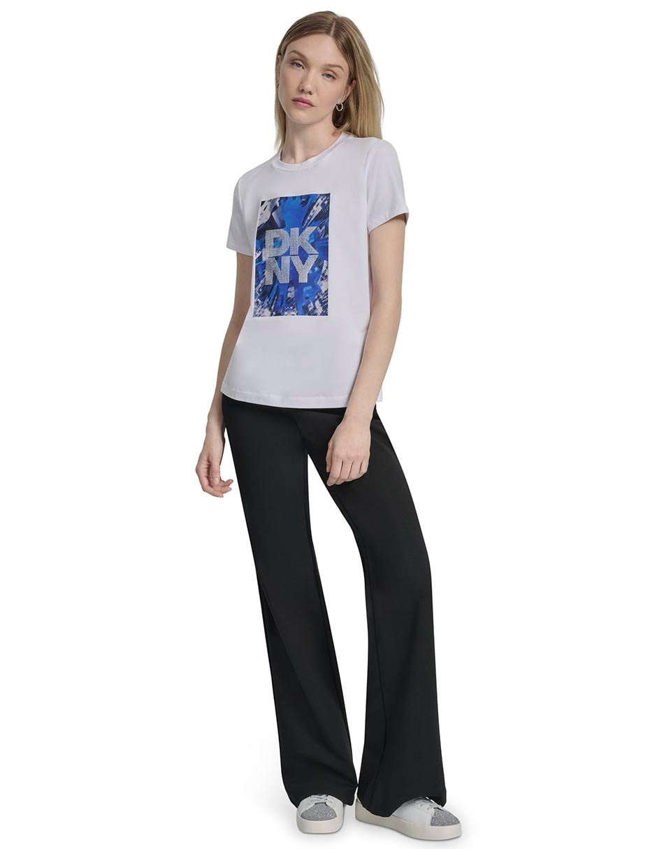 Playera manga corta cuello redondo para mujer 6