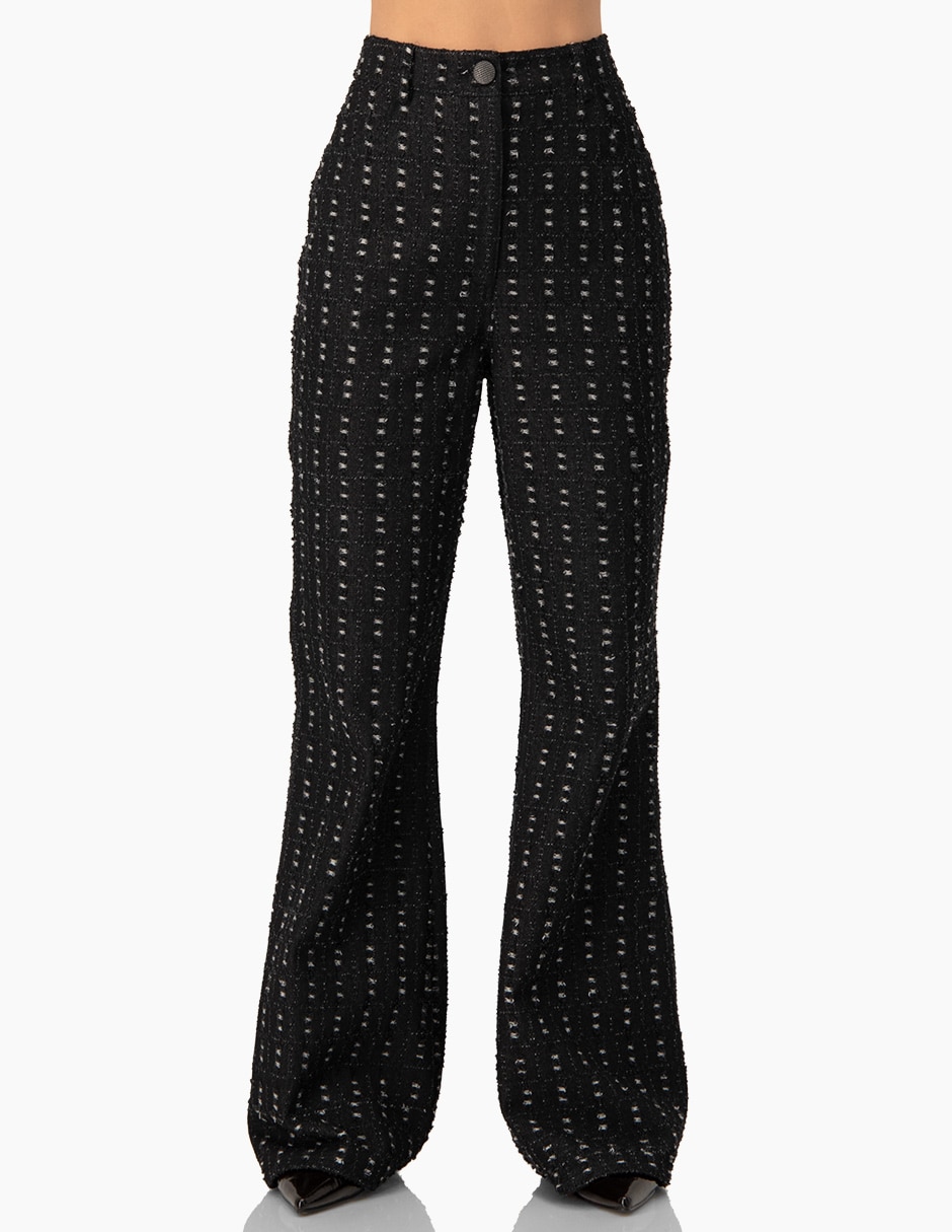 Pantalón regular acampanado para mujer