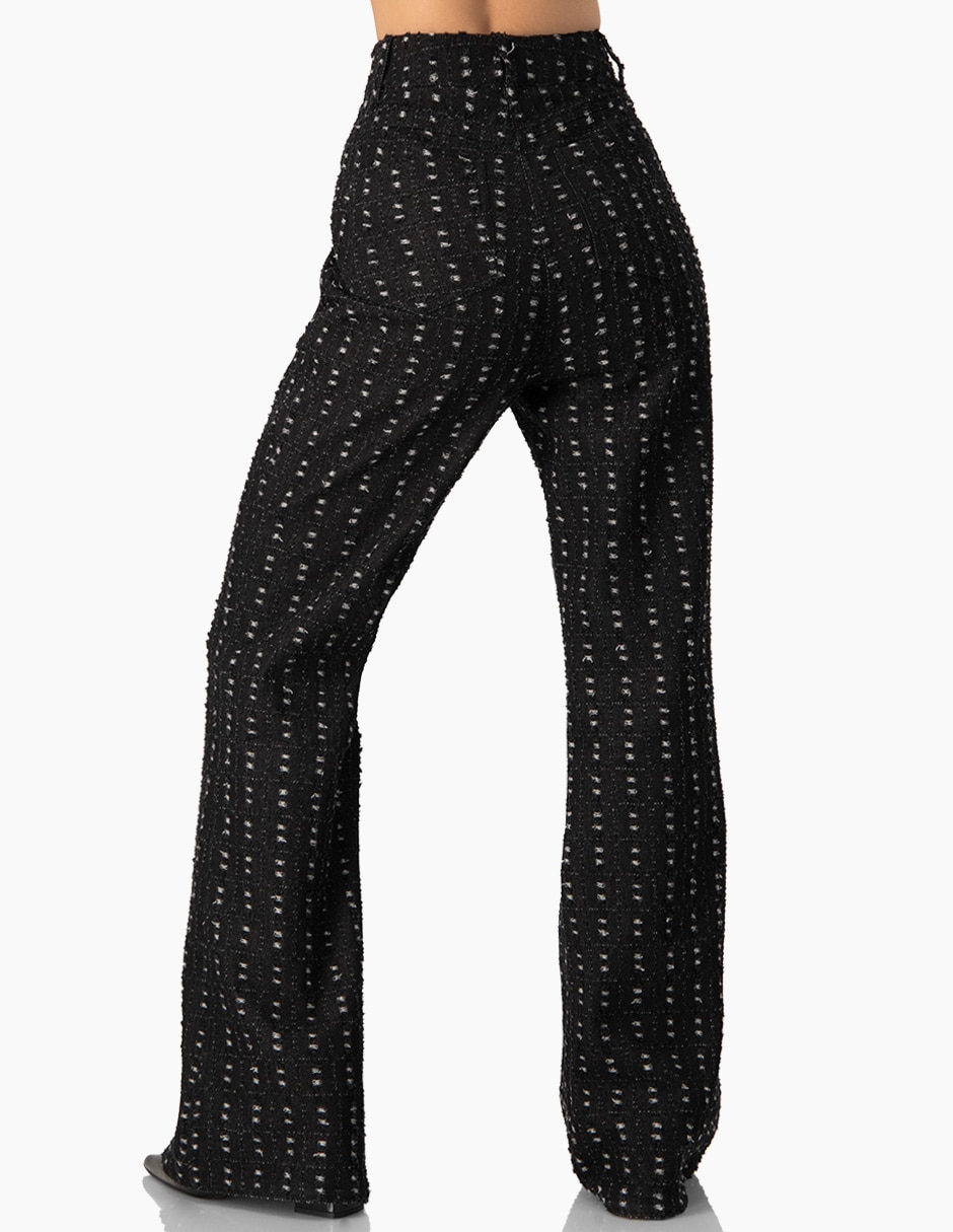 Pantalón regular acampanado para mujer 2