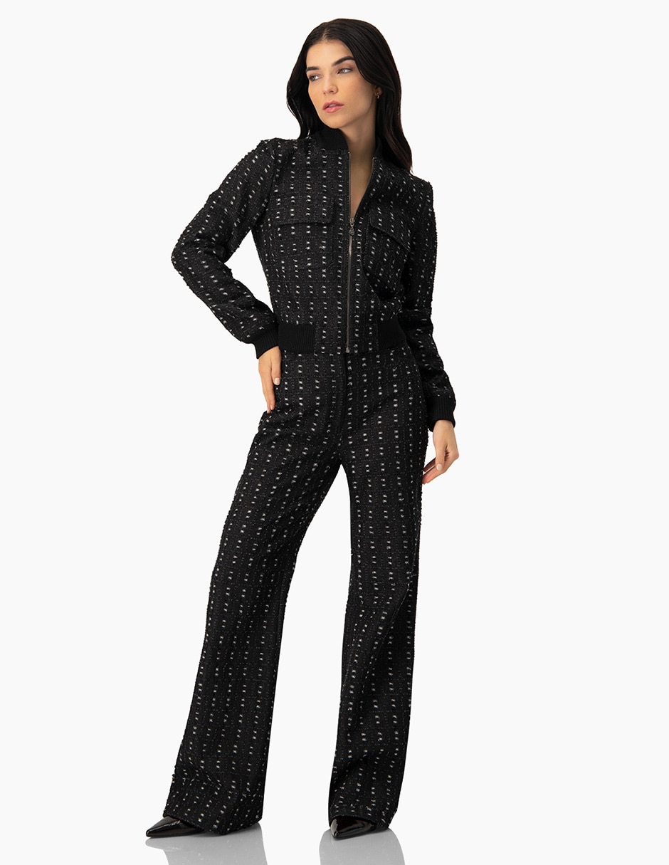 Pantalón regular acampanado para mujer 4
