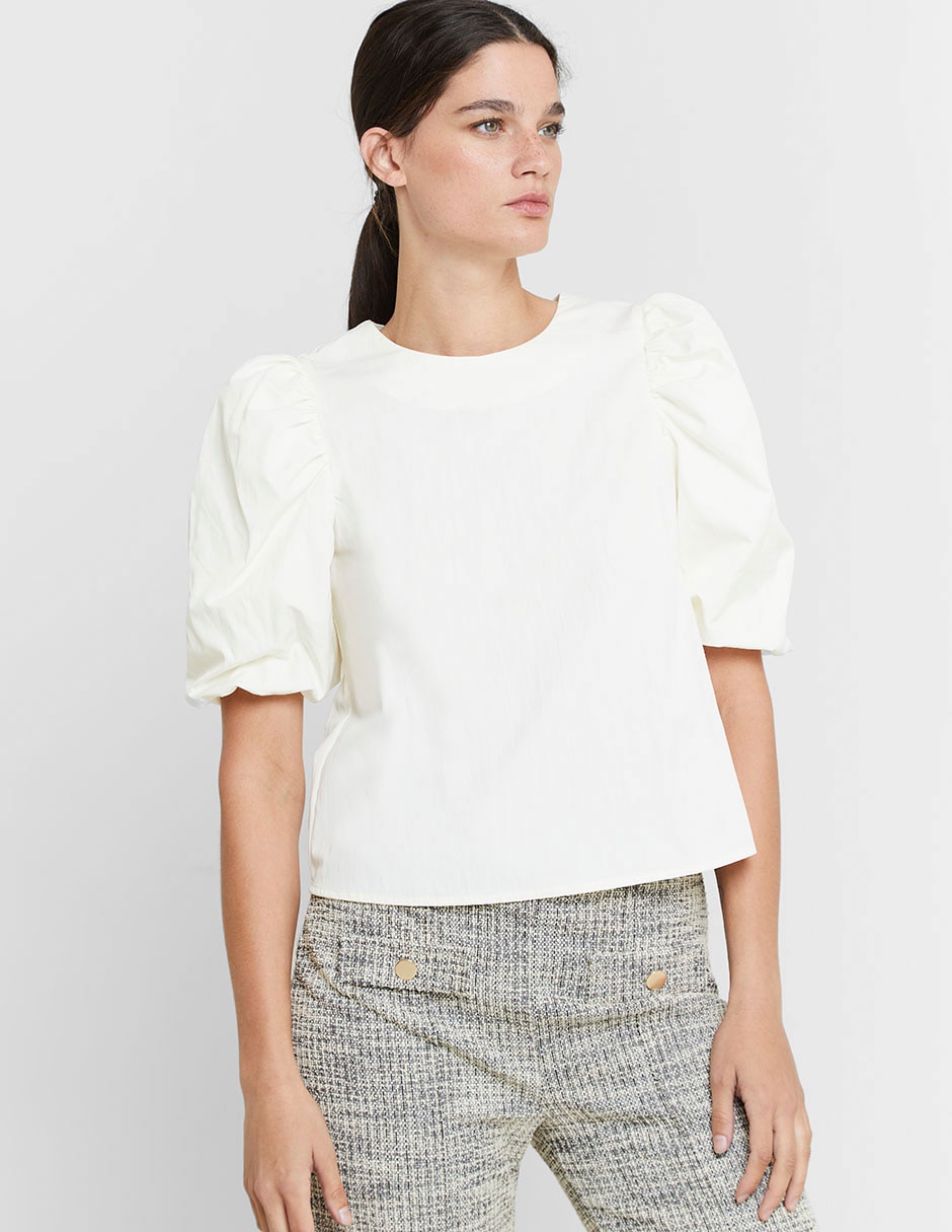 Blusa manga corta para mujer 5