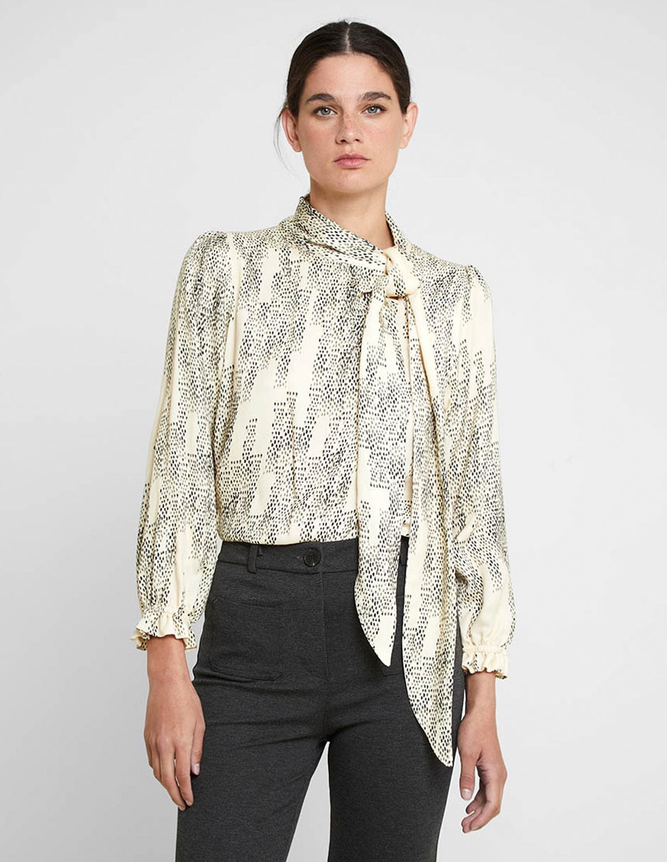 Blusa manga larga para mujer