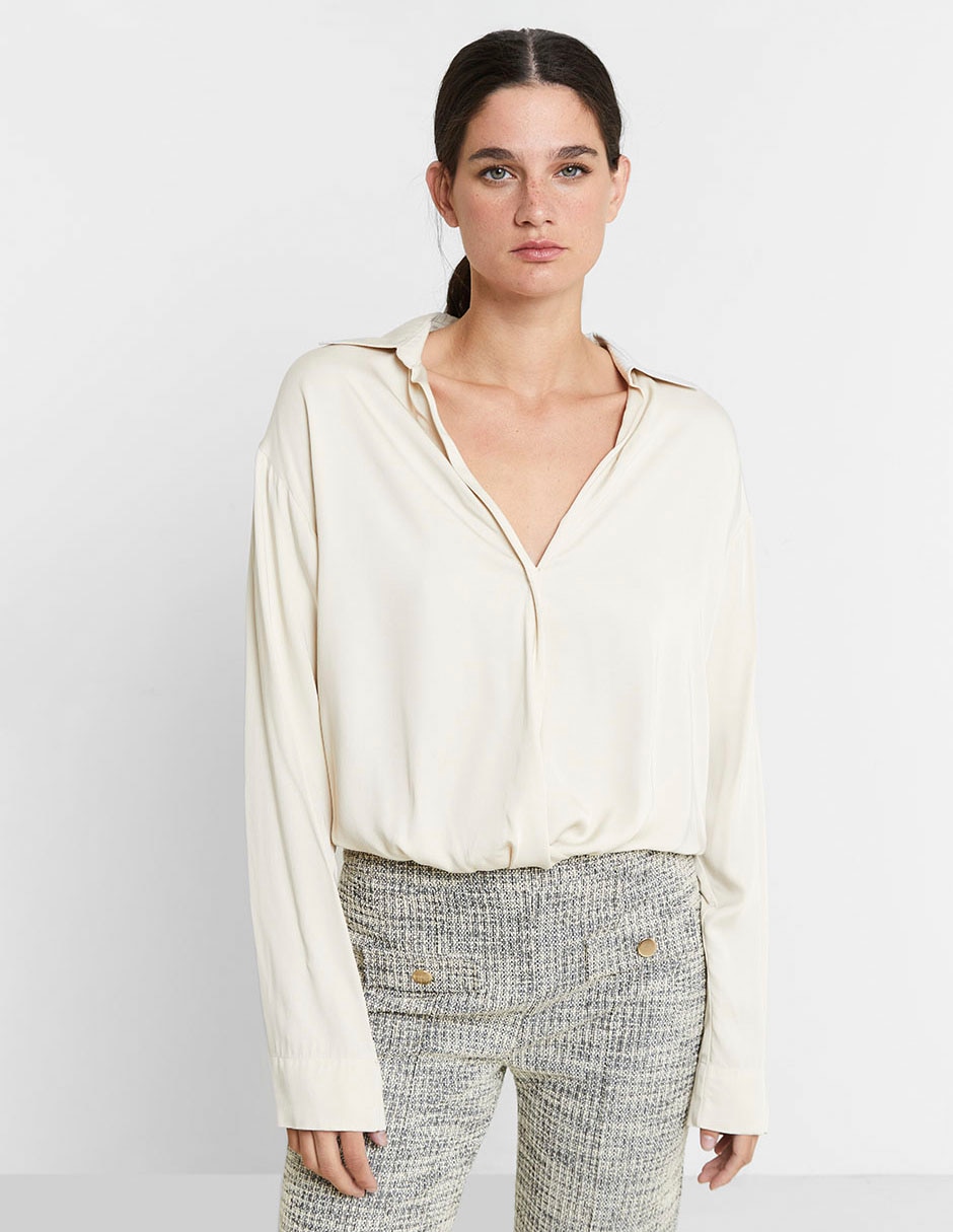 Blusa manga larga para mujer