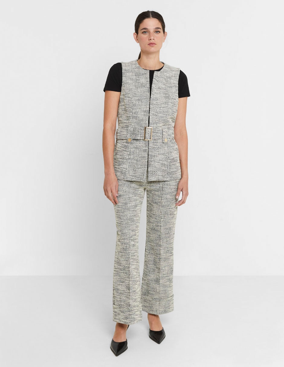 Pantalón de vestir flare para mujer Pantalón de vestir flare para mujer