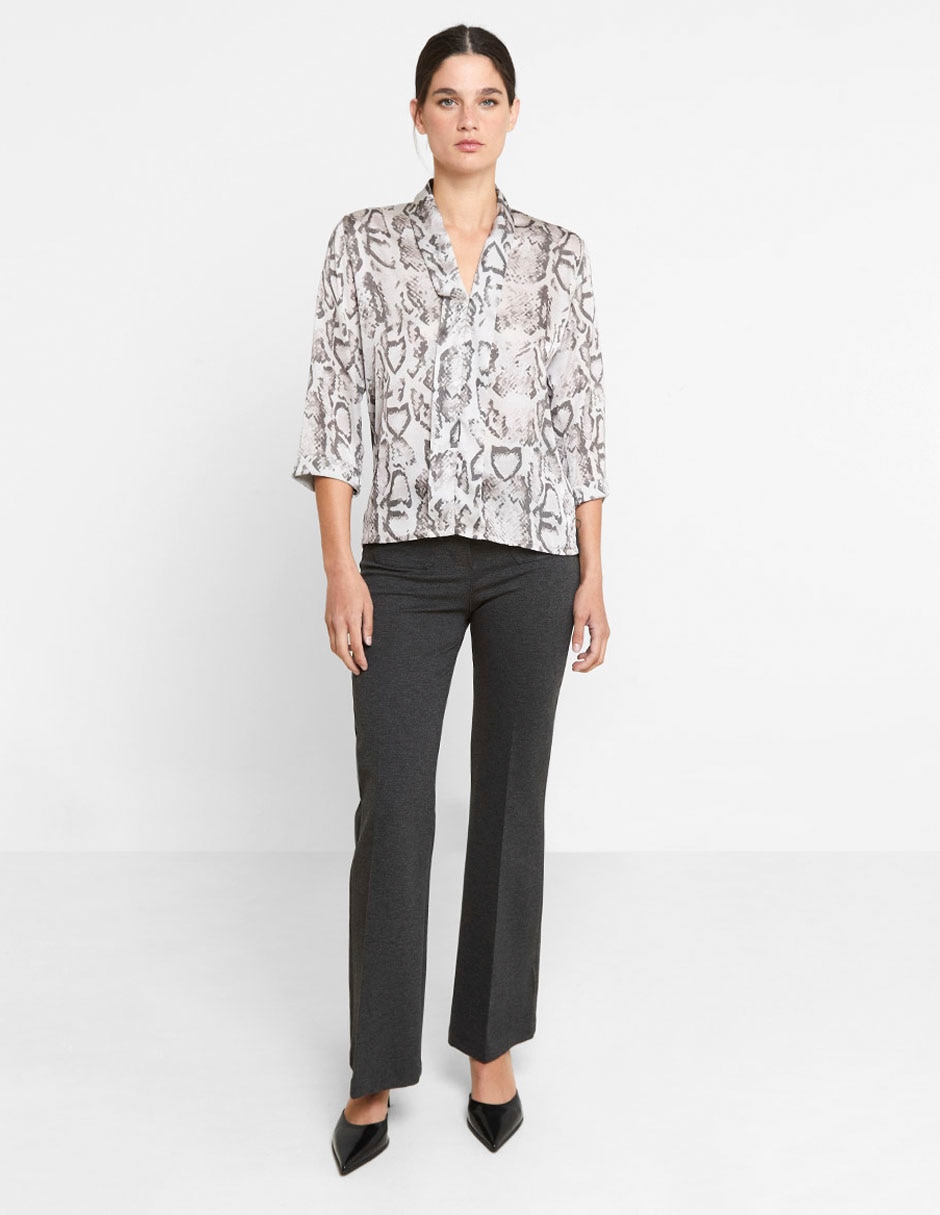 Blusa manga al codo para mujer 3