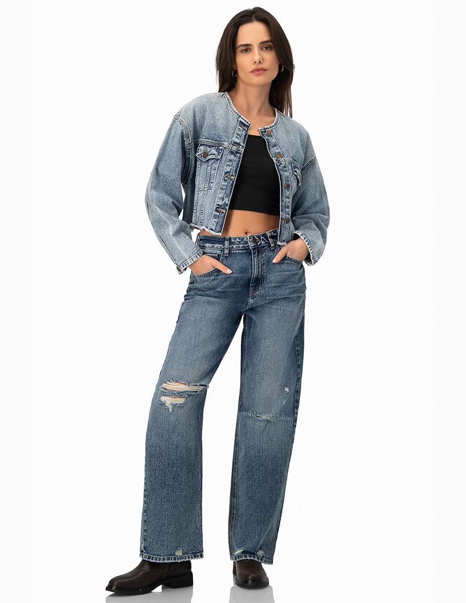 Jeans amplio para mujer 4