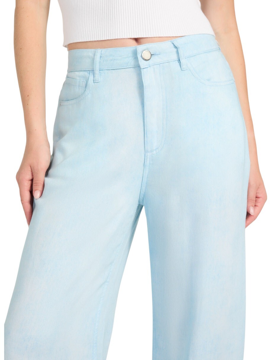Jeans straight corte cintura para mujer 3