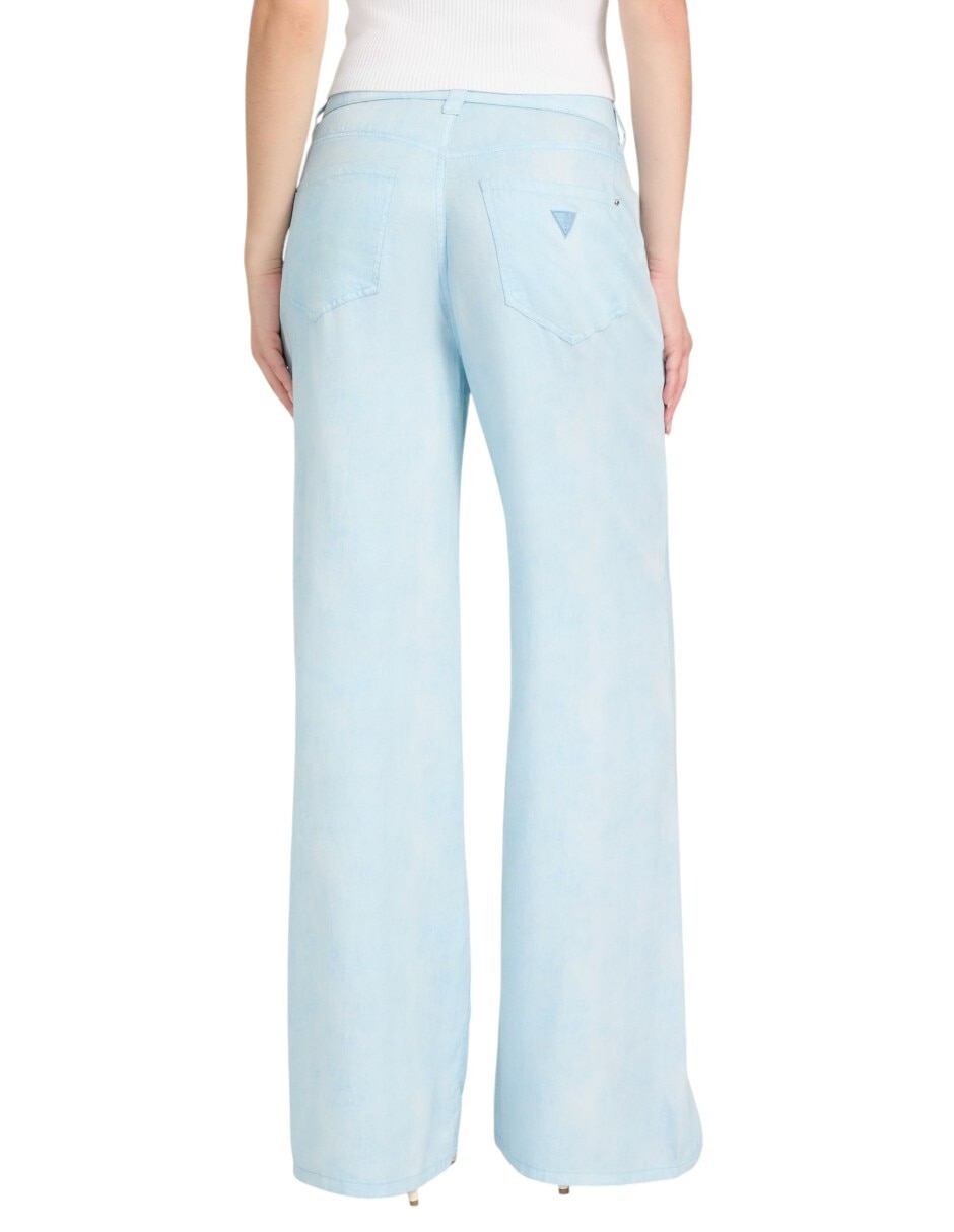 Jeans straight corte cintura para mujer 4