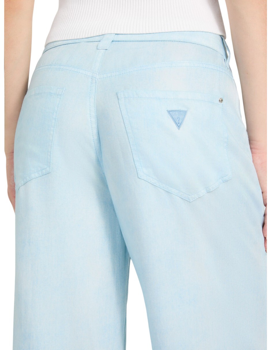Jeans straight corte cintura para mujer 5