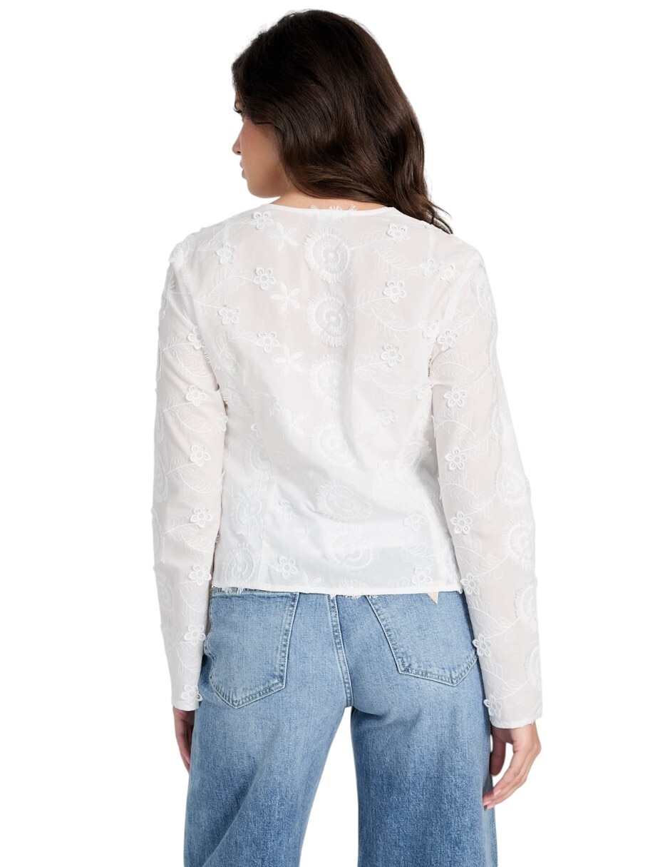 Blusa manga larga para mujer 4