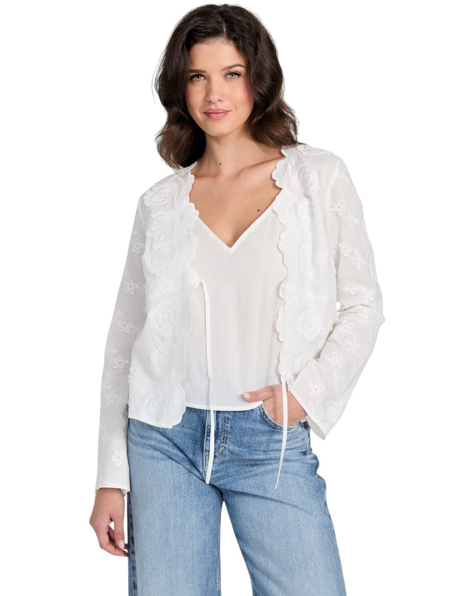 Blusa manga larga para mujer 5