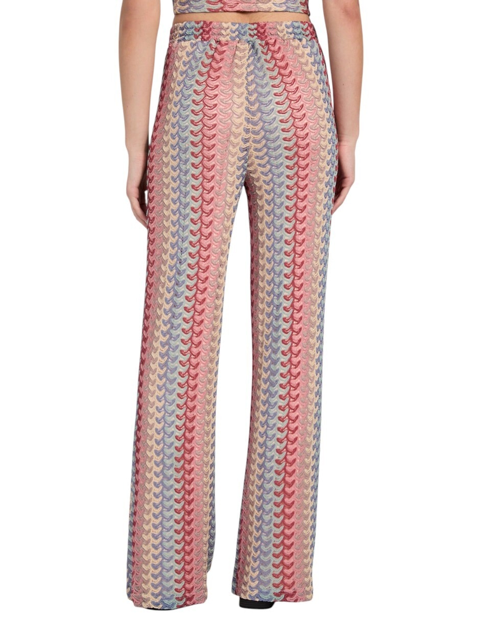 Pantalón acampanado wide leg para mujer 4
