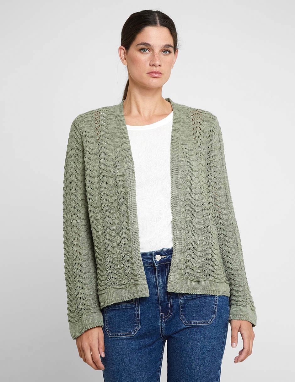 Suéter cuello abierto para mujer