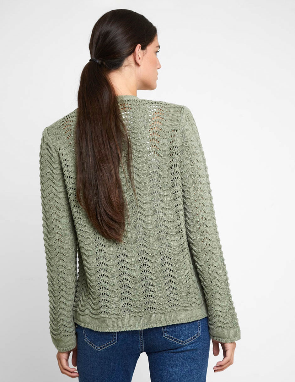 Suéter cuello abierto para mujer 2