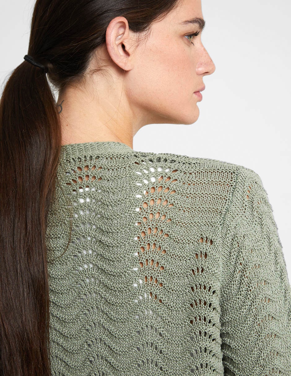 Suéter cuello abierto para mujer 4