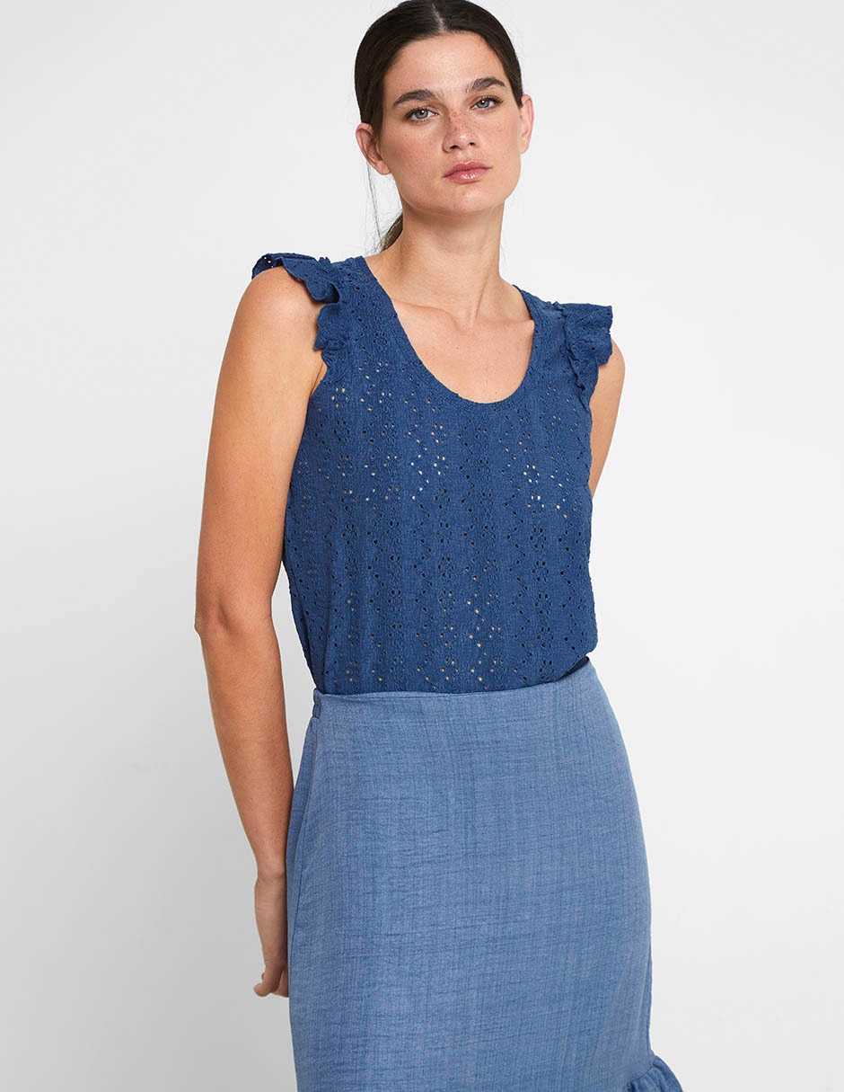 Falda crop a la cintura 5