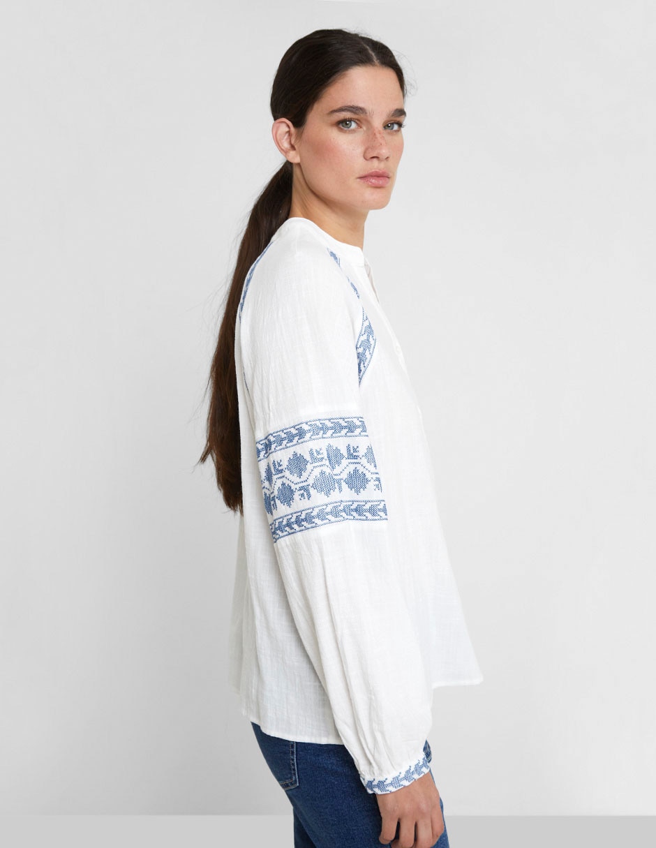 Blusa manga larga para mujer 5