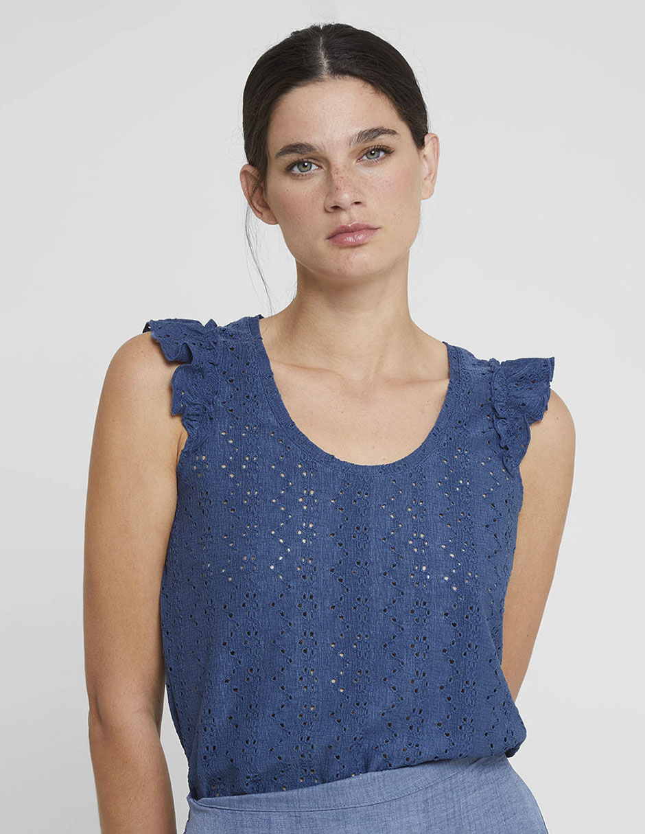 Playera cuello redondo para mujer