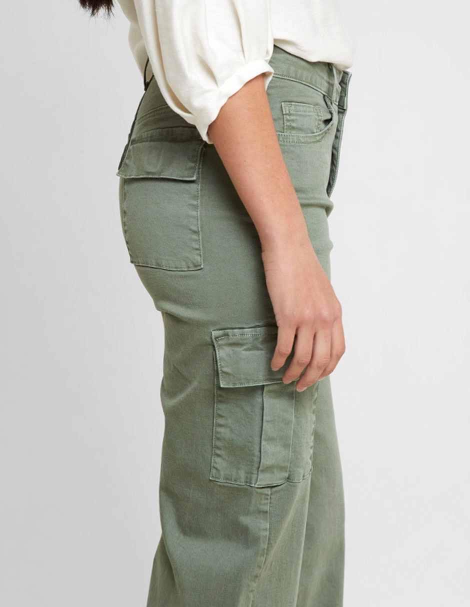 Pantalón cargo slim para mujer 4