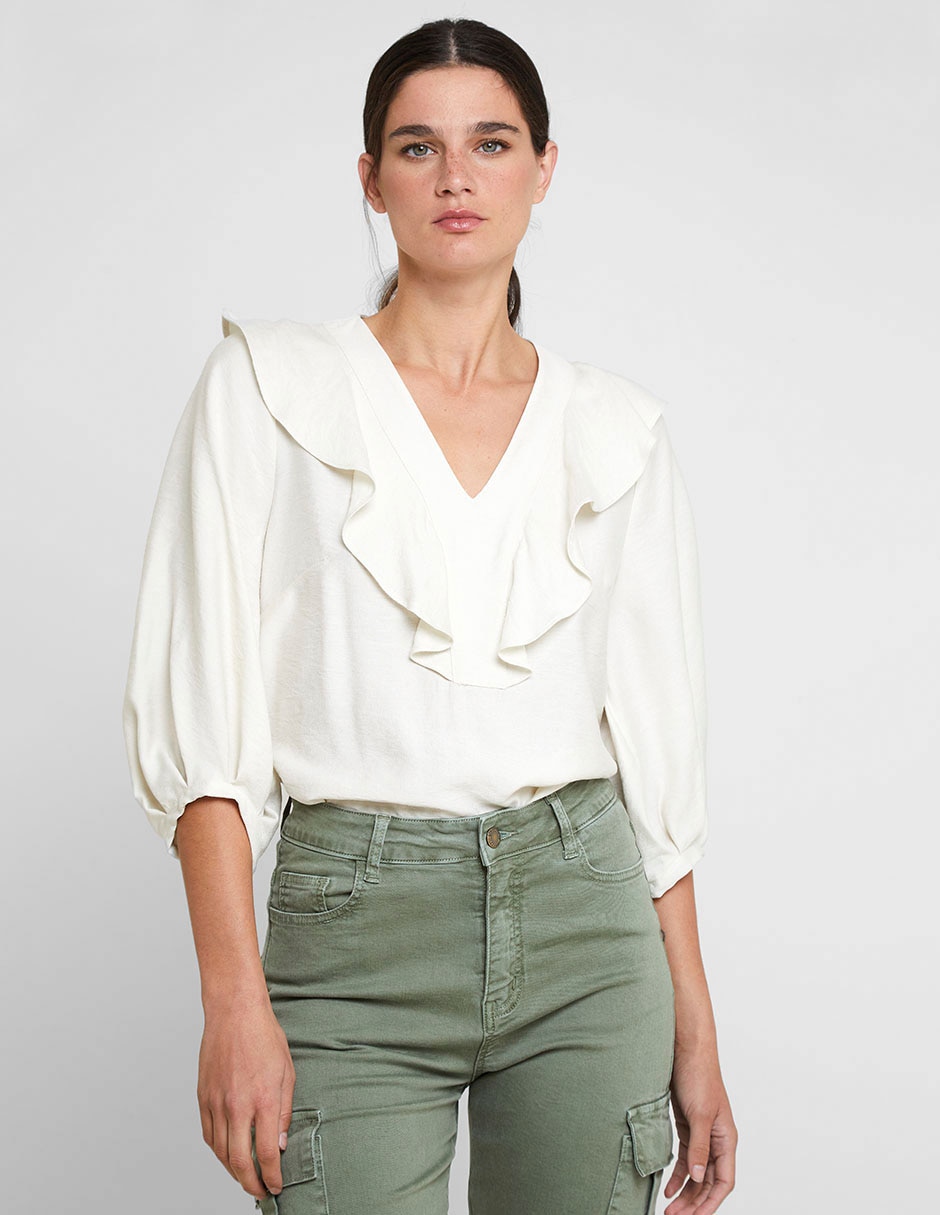 Blusa manga 3/4 para mujer