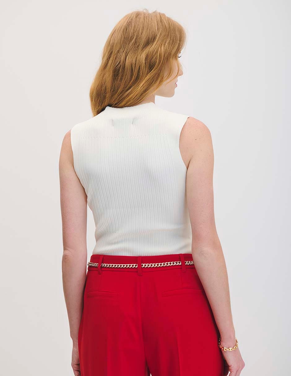 Blusa sin manga para mujer 4