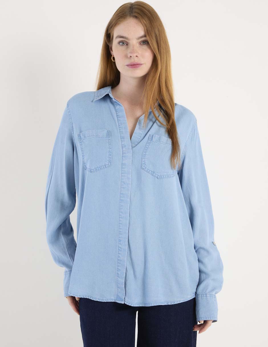 Blusa Dkny Jeans manga larga para mujer