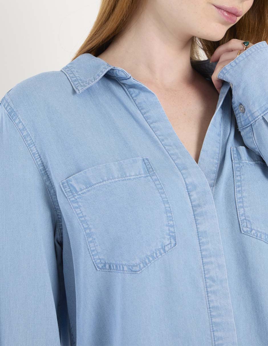 Blusa Dkny Jeans manga larga para mujer 4