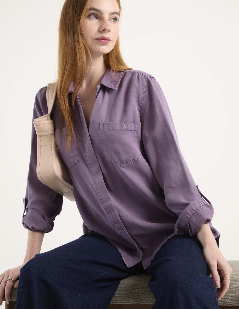 Blusa Dkny Jeans manga larga para mujer Liverpool