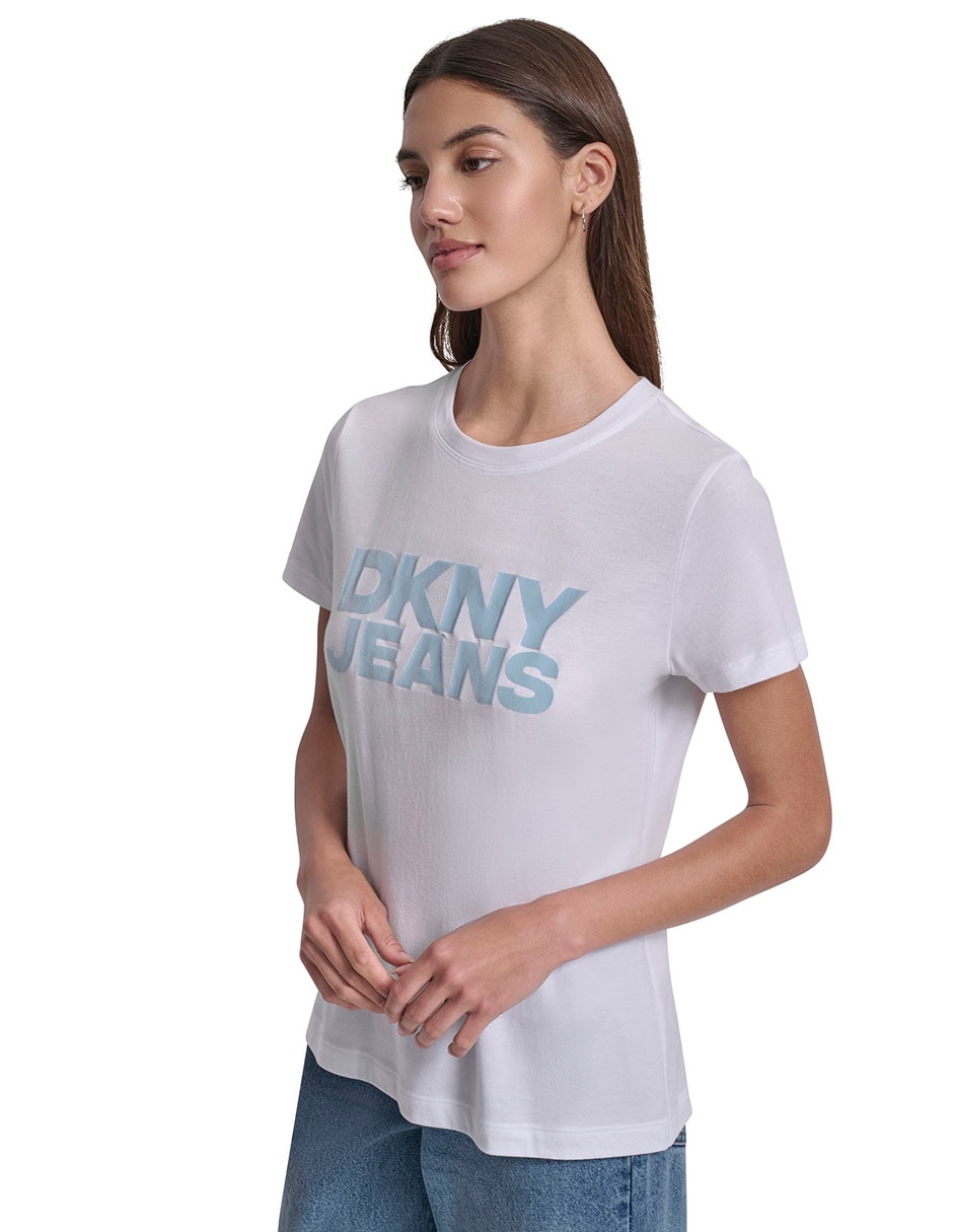 Playera manga corta cuello redondo para mujer 3