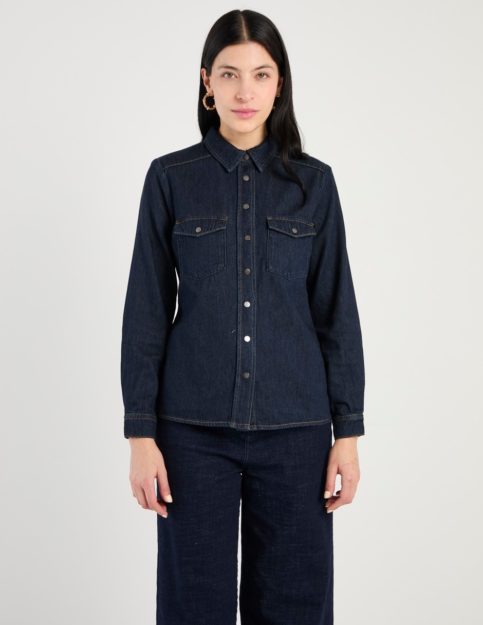 Blusa manga larga para mujer
