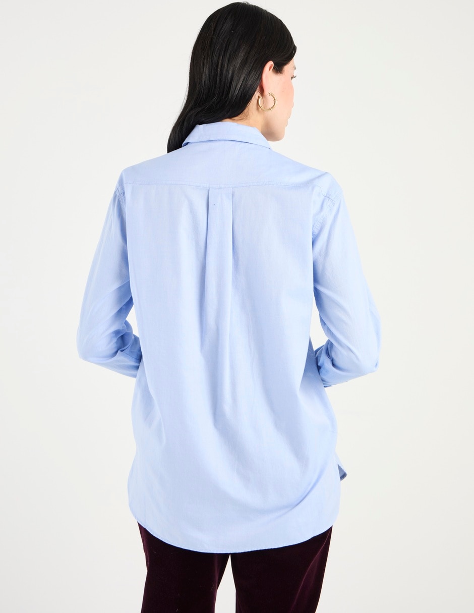 Blusa camisera manga larga para mujer 2