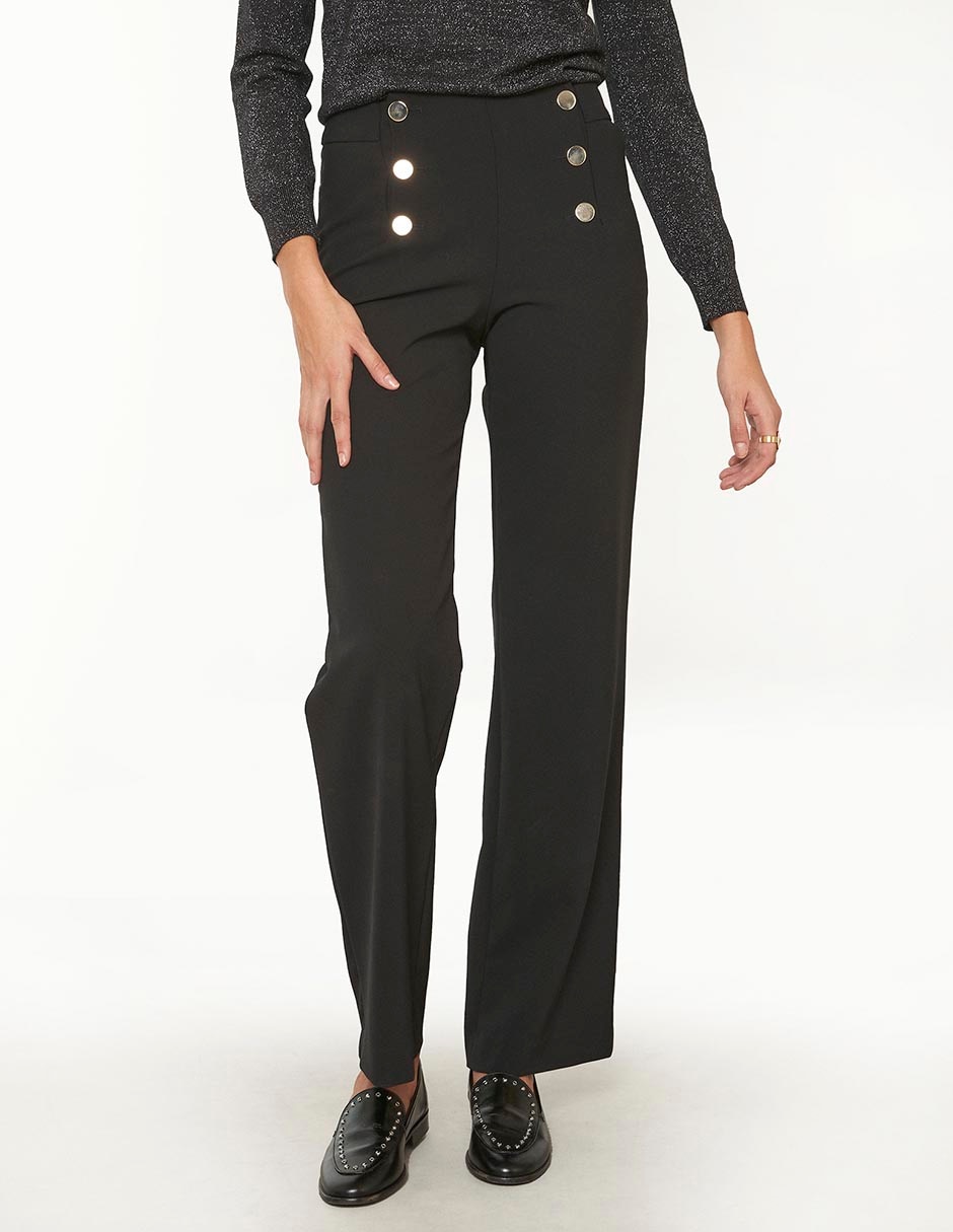 Pantalón de vestir straight para mujer