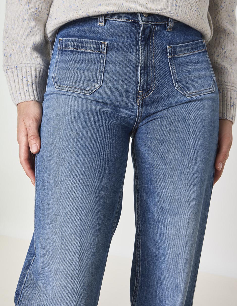 Jeans straight para mujer 2