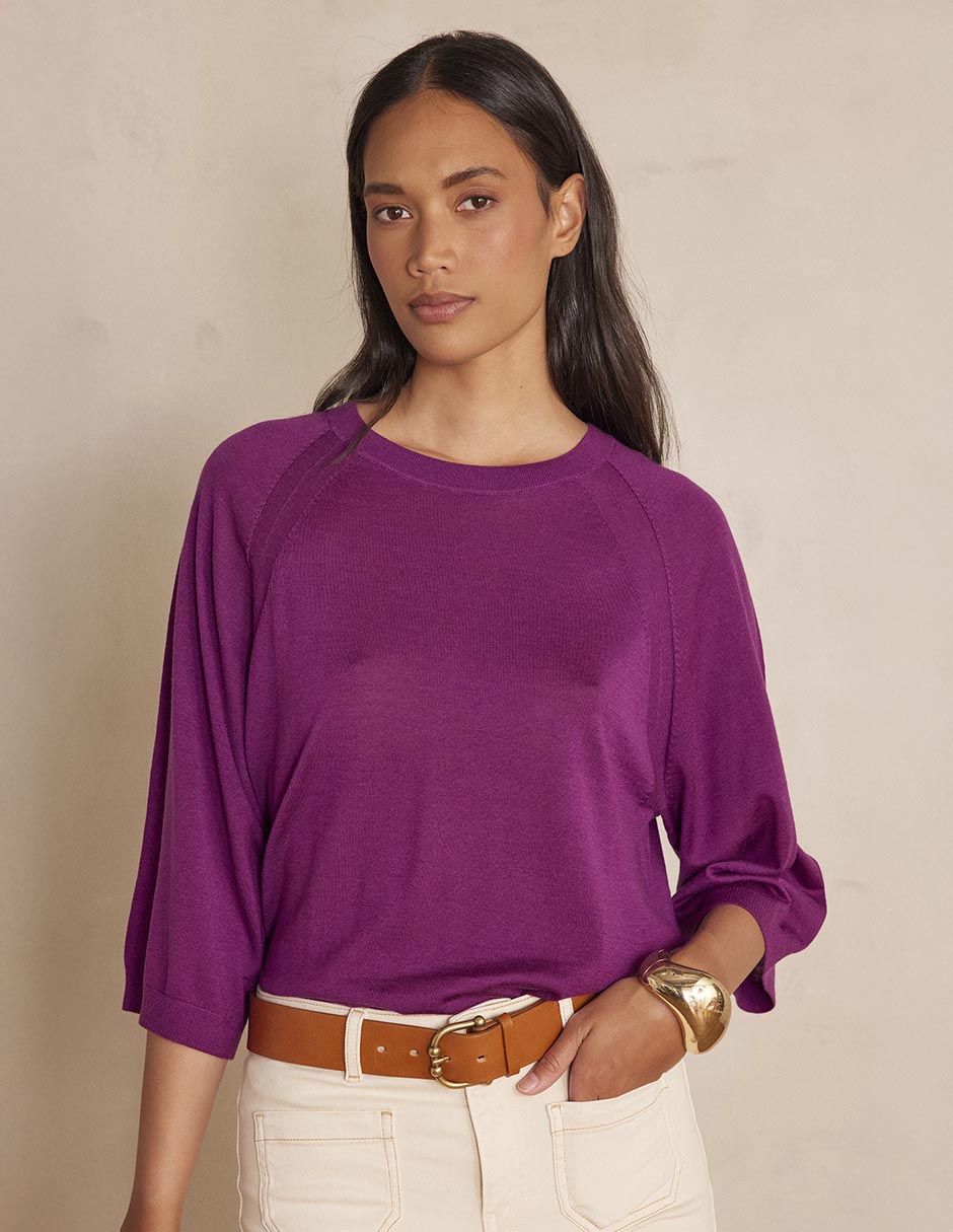 Suéter cuello redondo para mujer Suéter cuello redondo para mujer