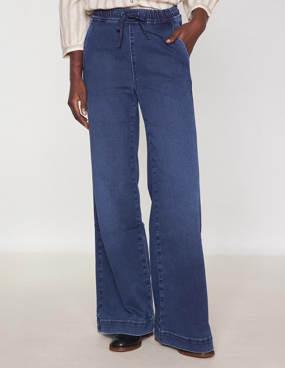 Jeans relaxed wide leg para mujer 2
