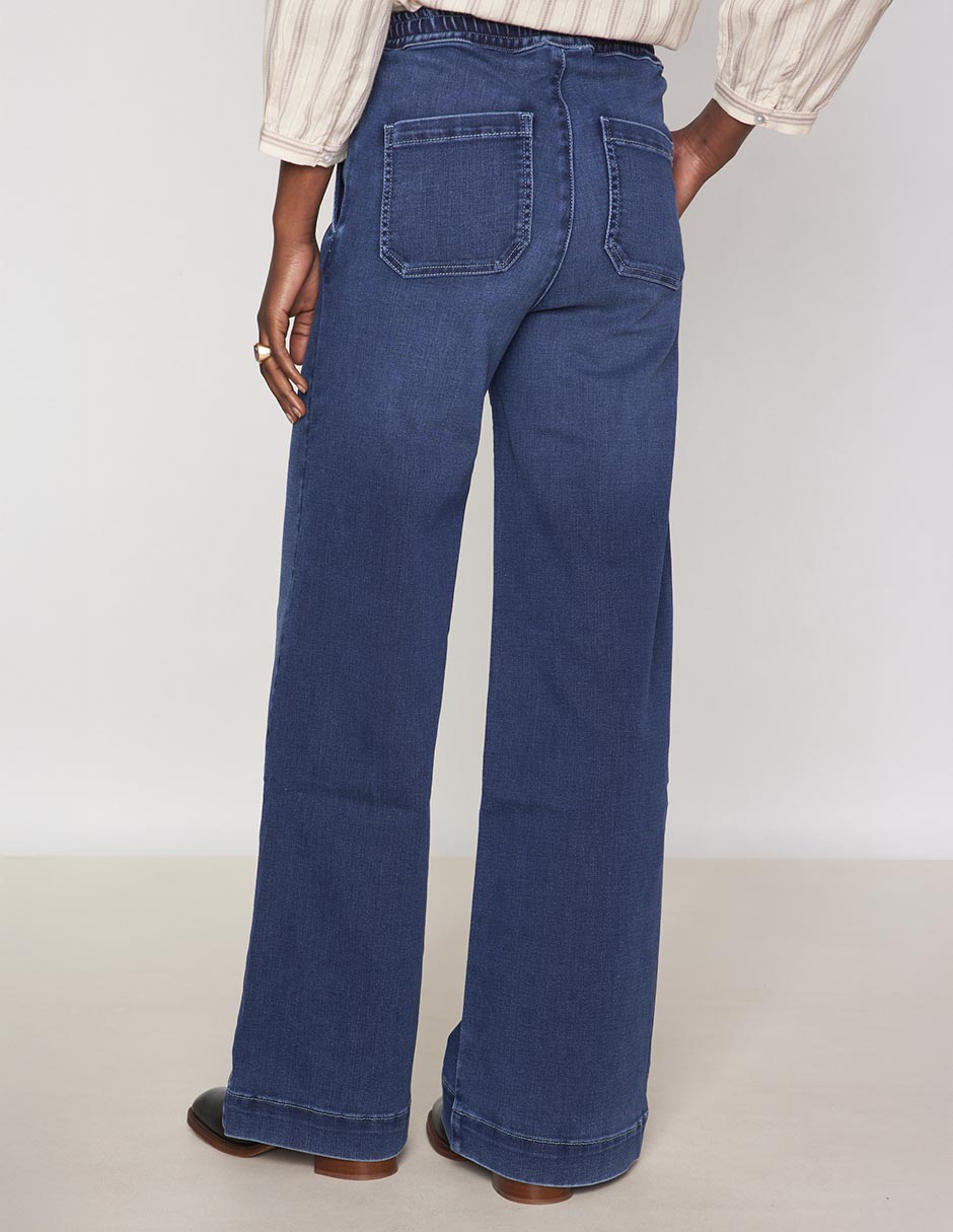 Jeans relaxed wide leg para mujer 4