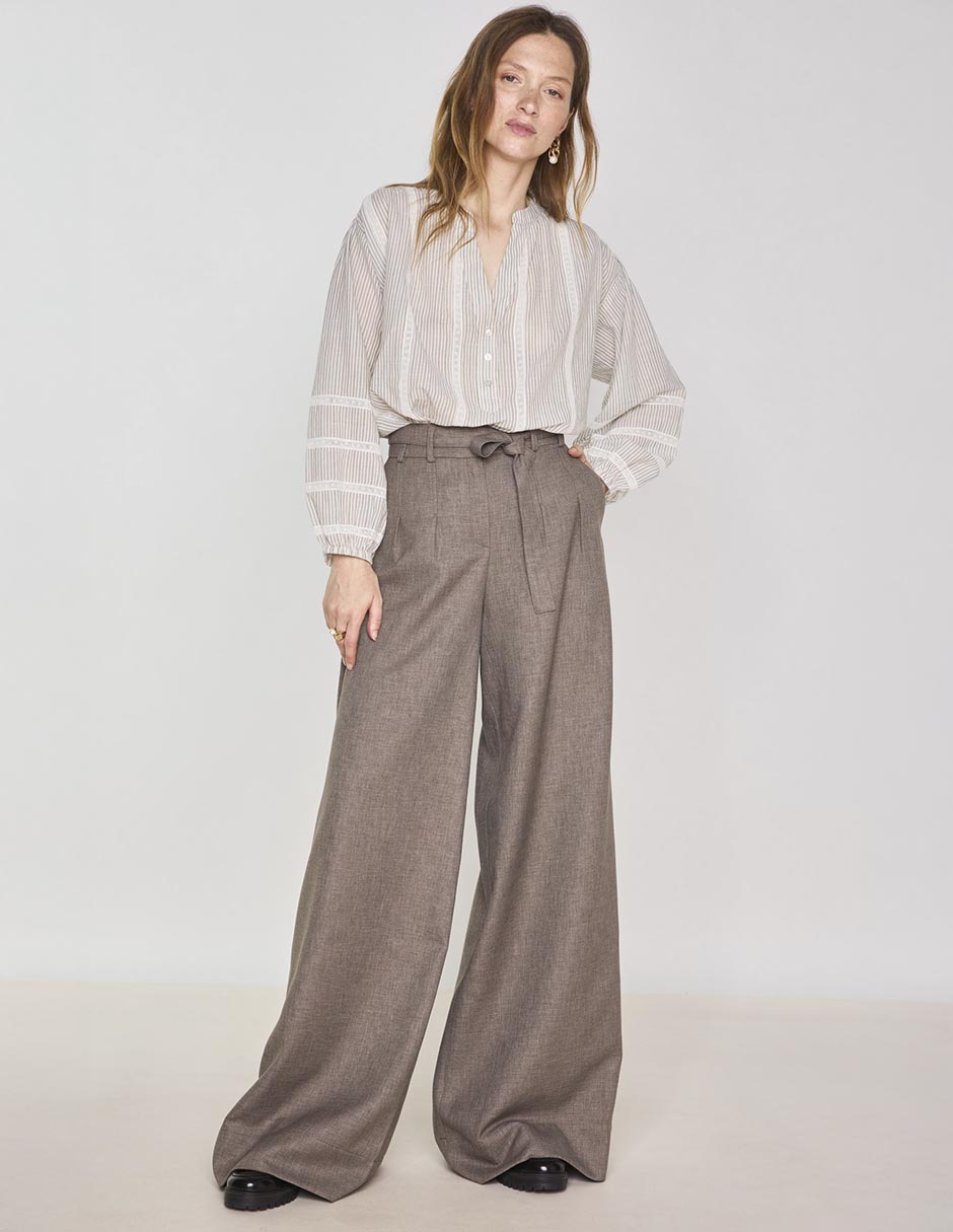 Pantalón relaxed amplio para mujer 3