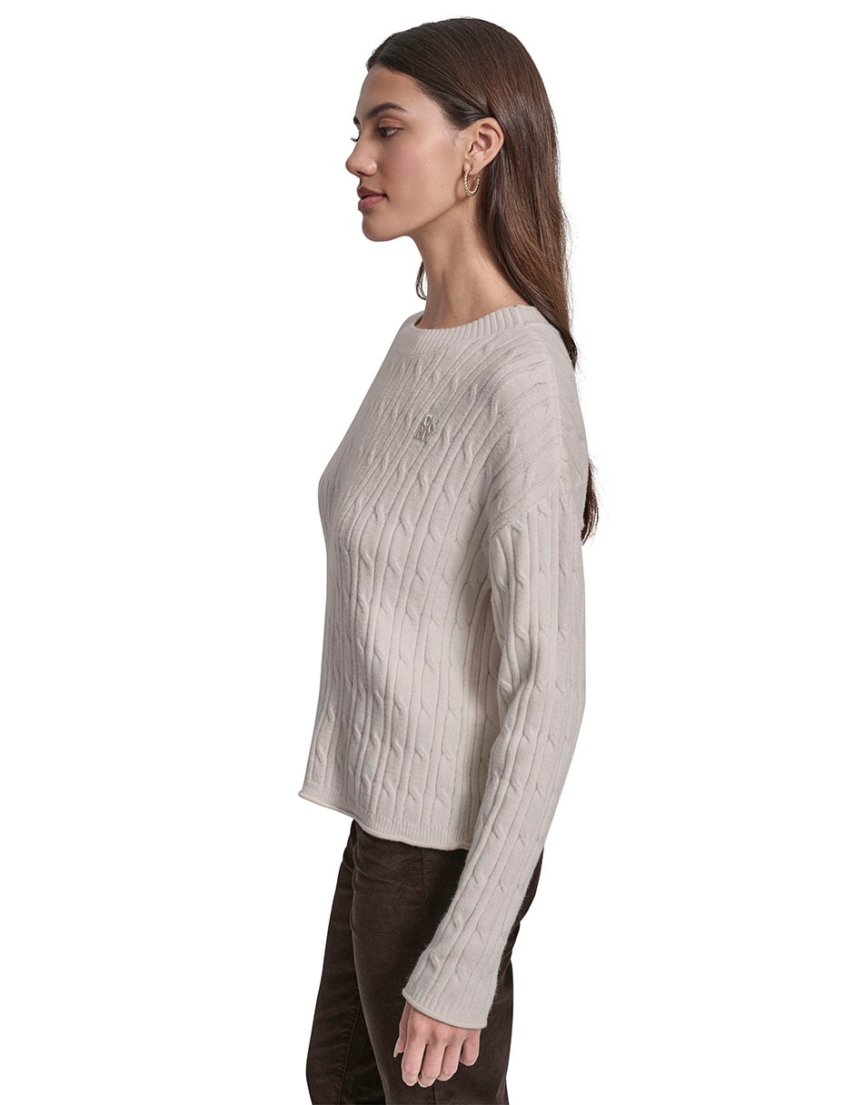 Suéter cuello redondo para mujer 3