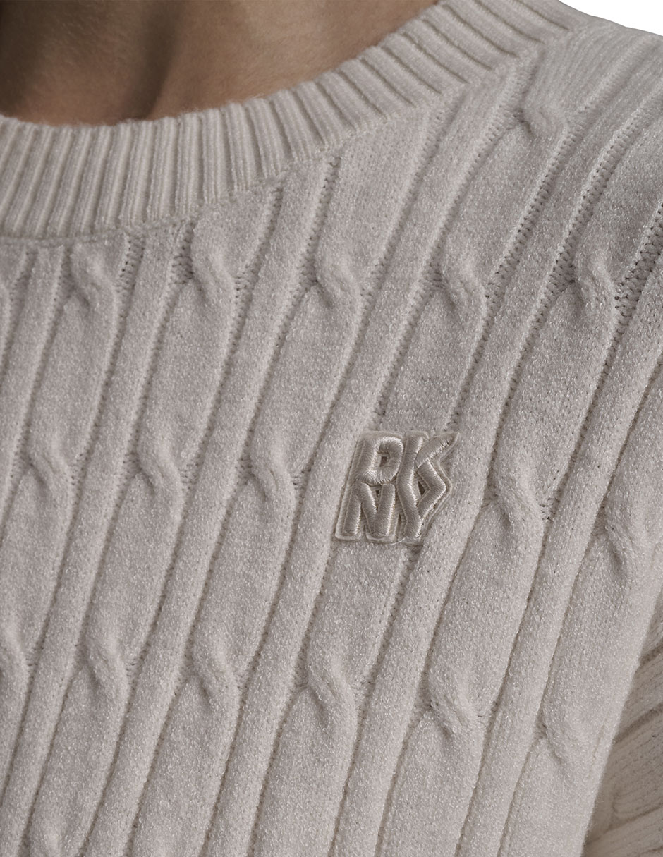 Suéter cuello redondo para mujer 4