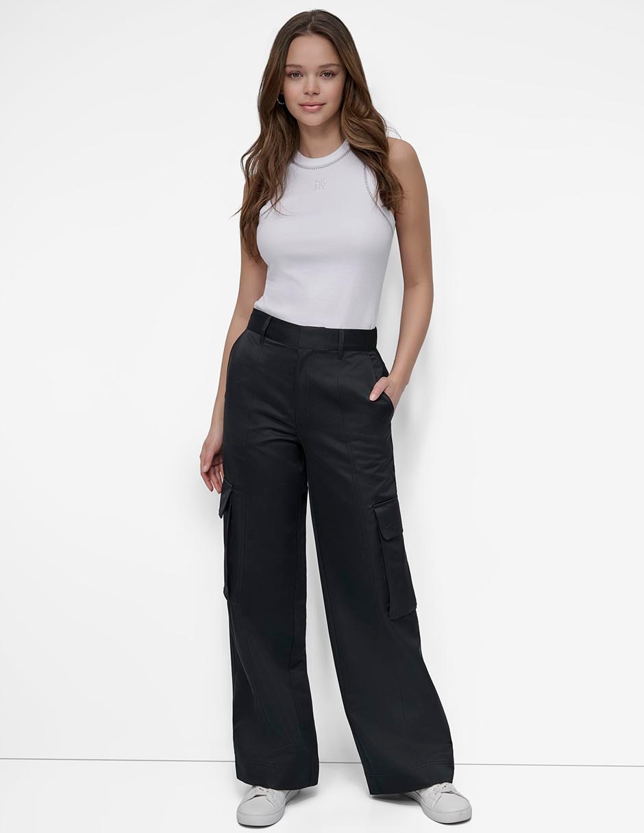 Pantalón cargo amplio para mujer