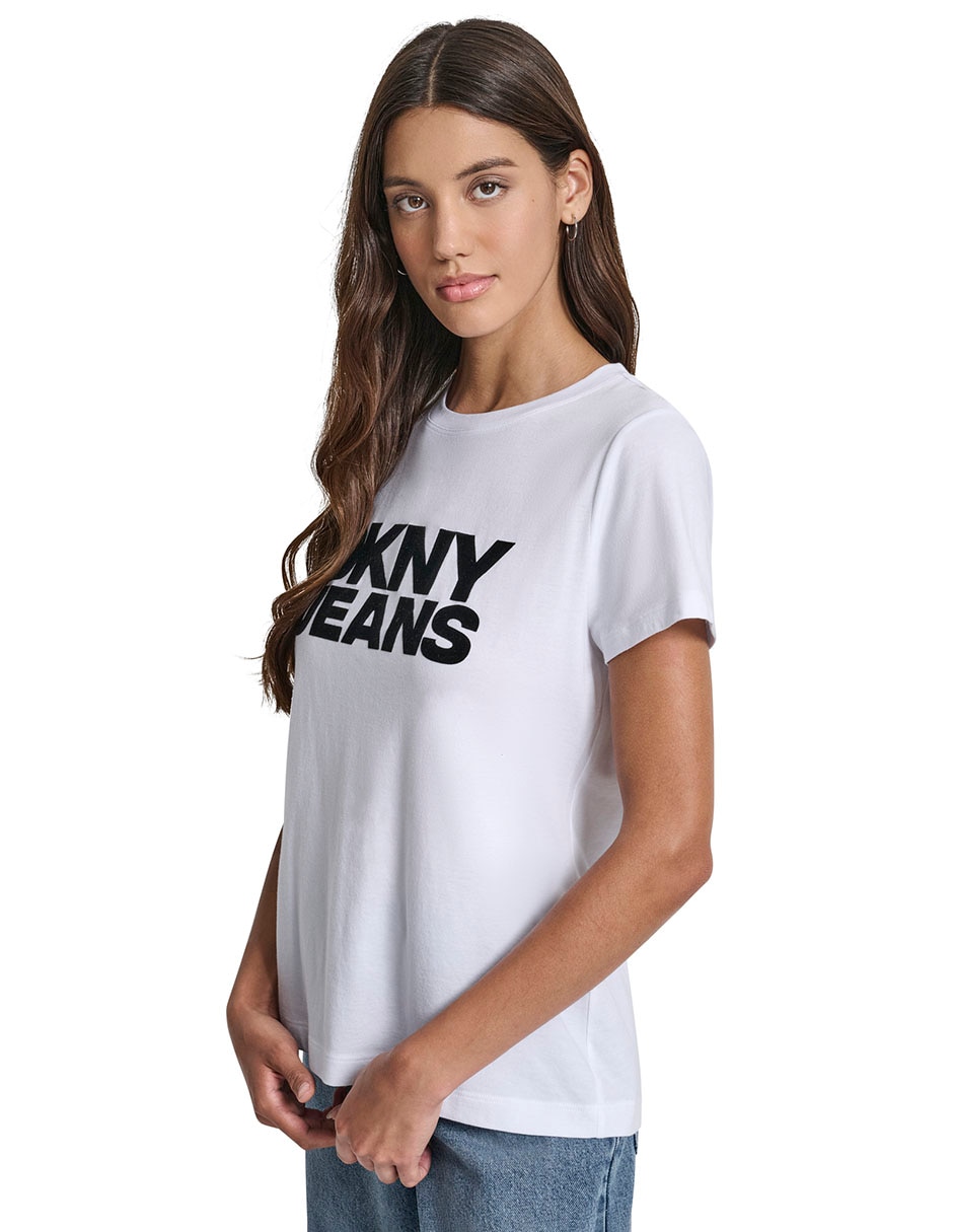 Playera manga corta cuello redondo para mujer 5
