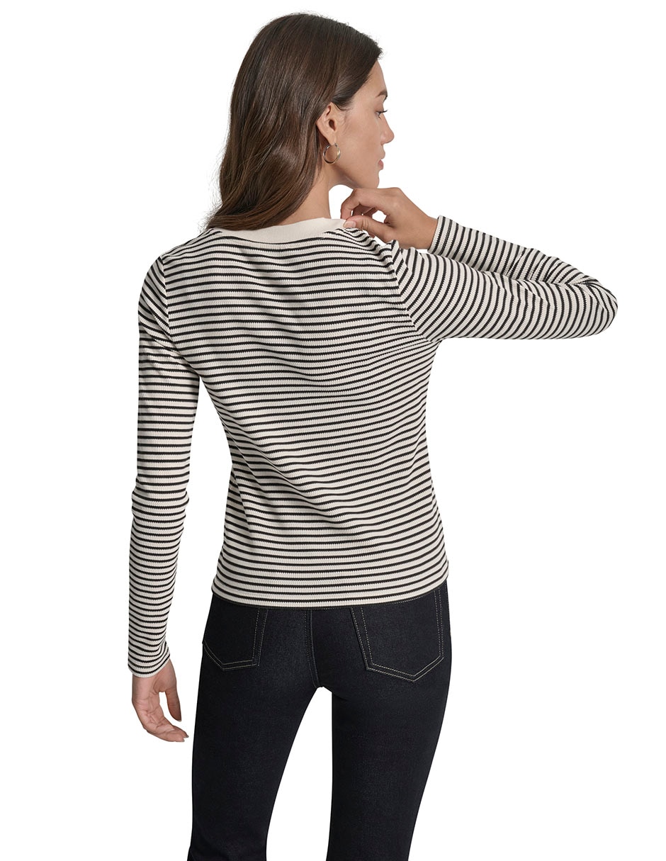 Suéter cuello redondo para mujer 2