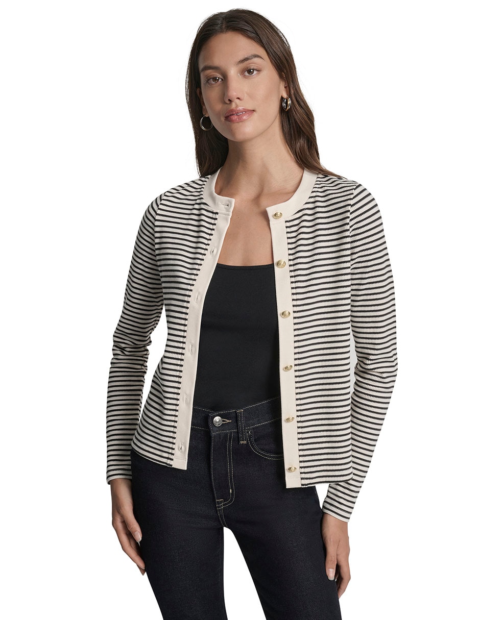 Suéter cuello redondo para mujer 7