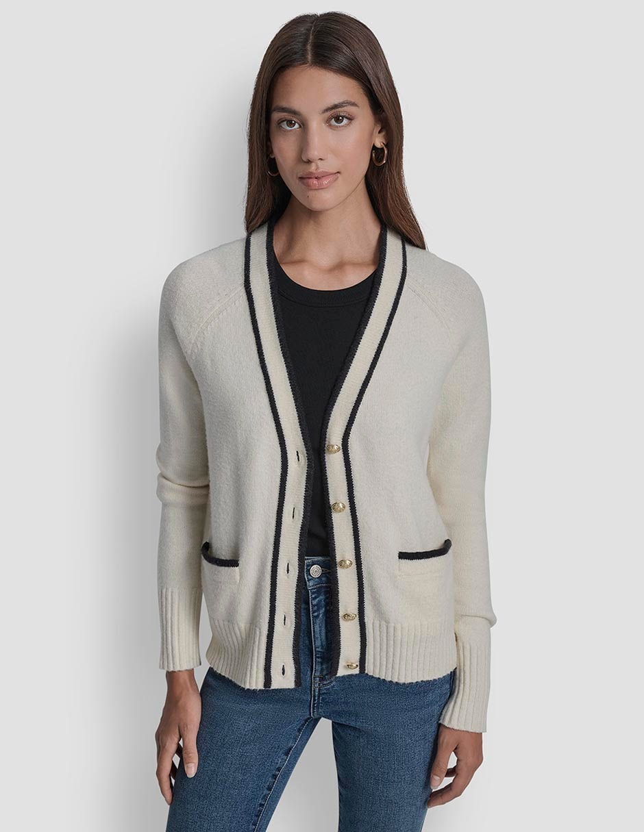 Suéter Dkny Jeans cuello v para mujer