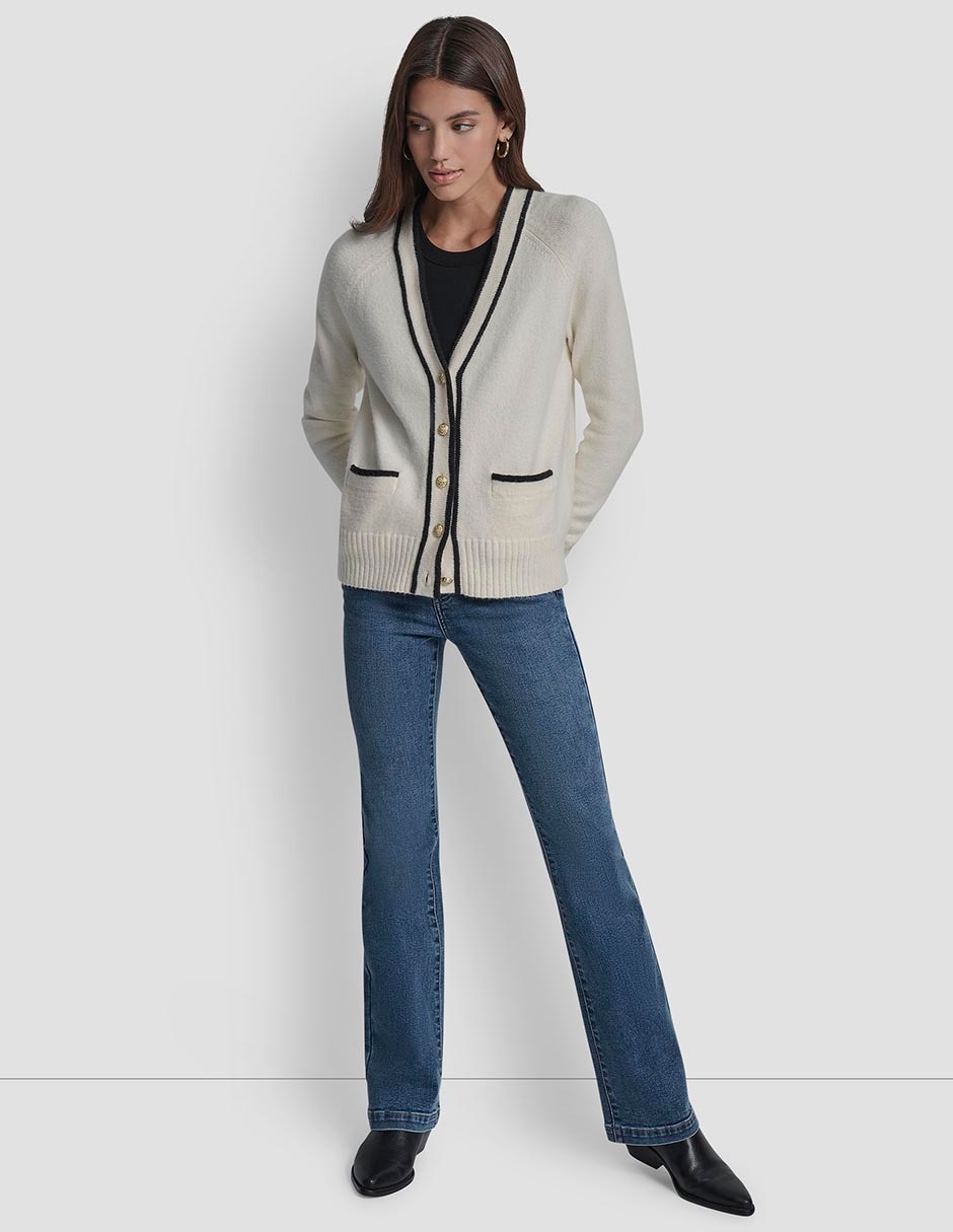 Suéter Dkny Jeans cuello v para mujer 5