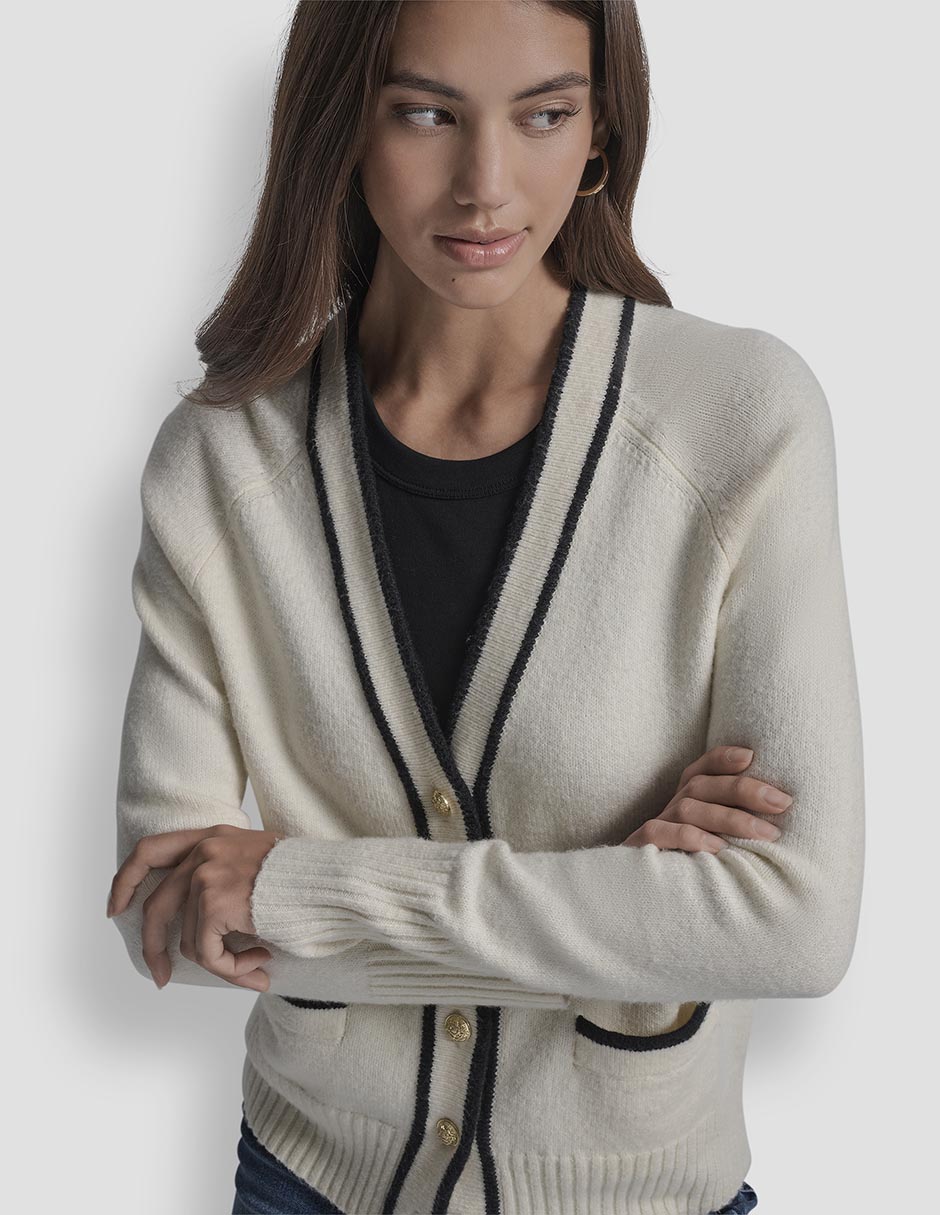 Suéter Dkny Jeans cuello v para mujer 6