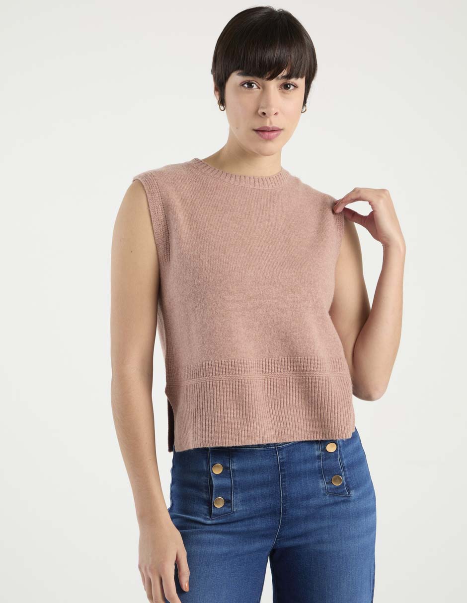 Suéter cuello redondo para mujer