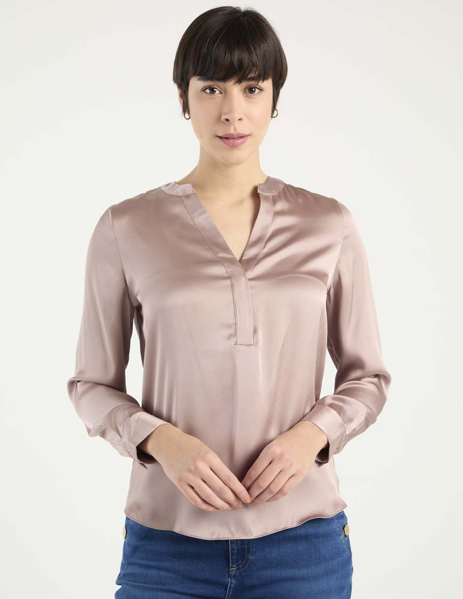 Blusa manga larga para mujer