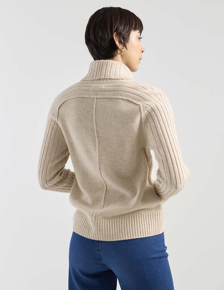Suéter cuello tortuga para mujer 2