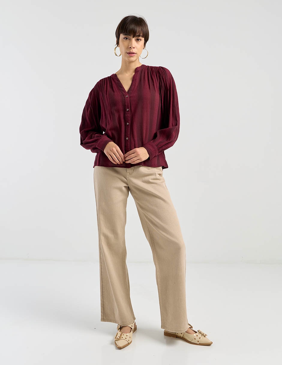 Blusa manga larga para mujer 3